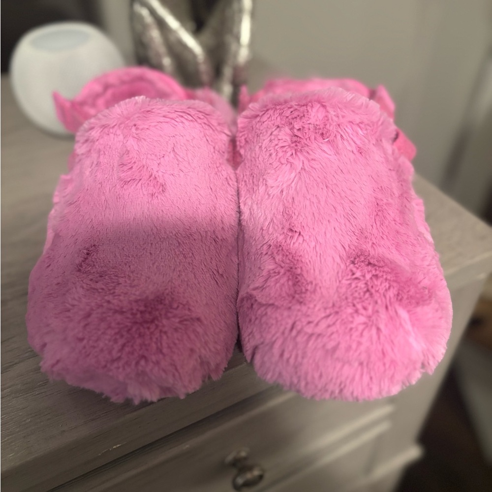 Cozy Pink Fuzzy Slippers